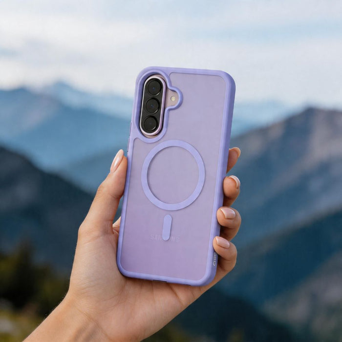 Tech-Protect Magmat MagSafe Case for Samsung Galaxy A57 5G - Matte Purple