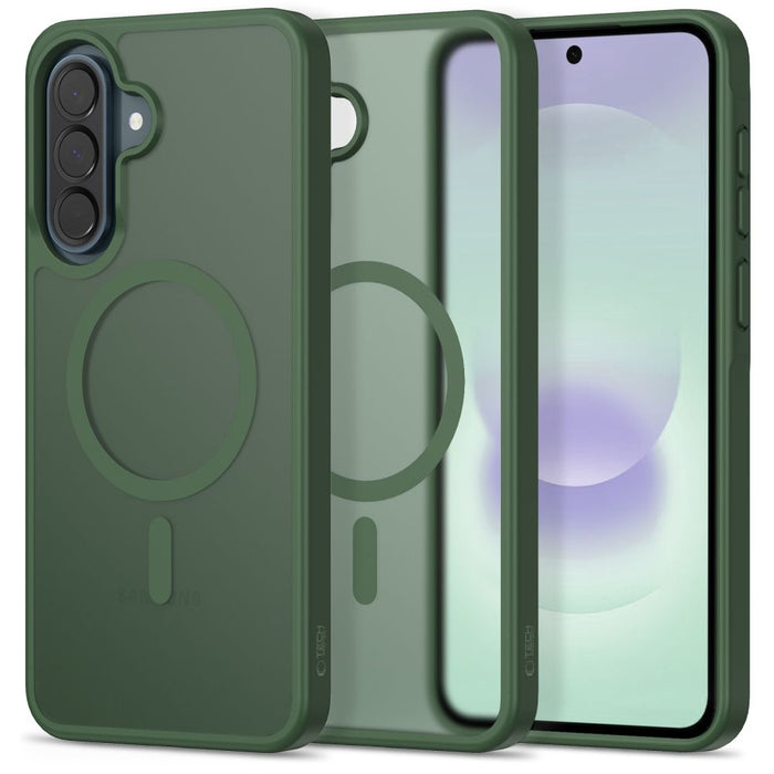 Tech-Protect Magmat MagSafe Case for Samsung Galaxy A36 / A56 / A37 5G - Matte Green