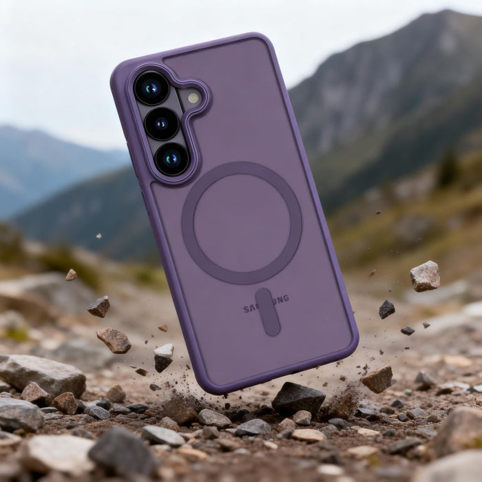 Tech-Protect Magmat MagSafe Case for Samsung Galaxy S26 - Matte Purple