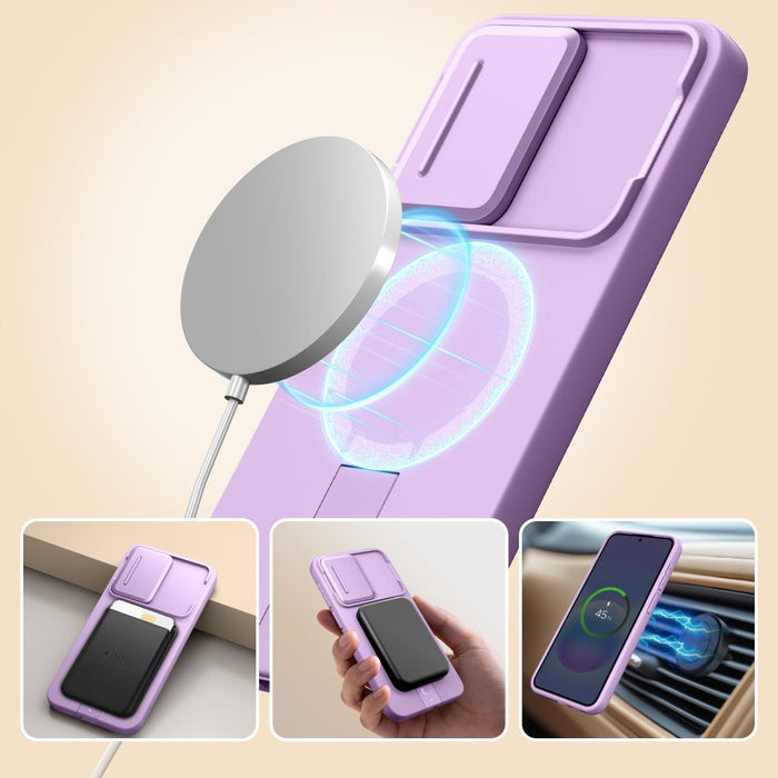 Tech-Protect Kevlar Aura MagSafe Case for Samsung Galaxy A57 - Purple