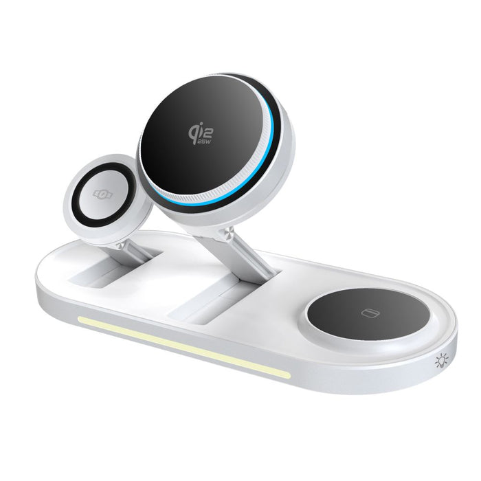 Tech-Protect A51 MagSafe 3-in-1 25W QI2.2 Wireless Charger - White