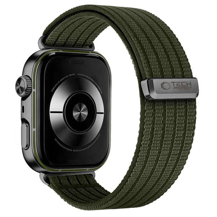 Tech-Protect Nylon Strap for Huawei Watch Fit 3 / 4 / 4 Pro / 5 / 5 Pro - Green
