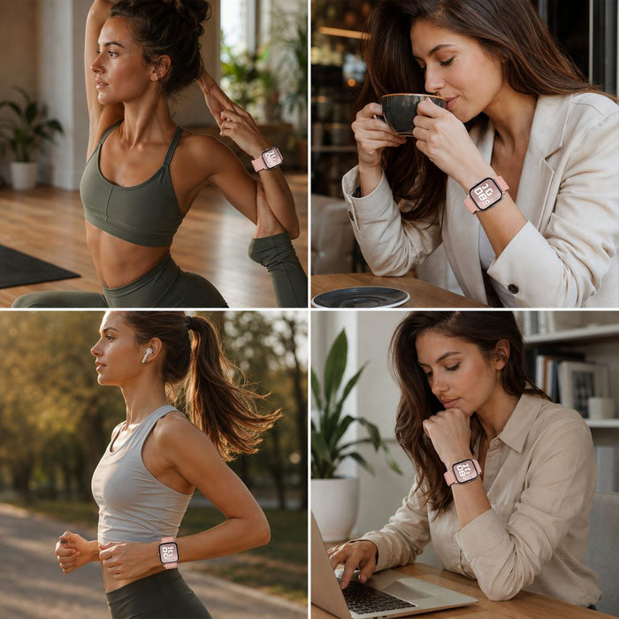 Tech-Protect Nylon Strap for Huawei Watch Fit 3 / 4 / 4 Pro / 5 / 5 Pro - Pink