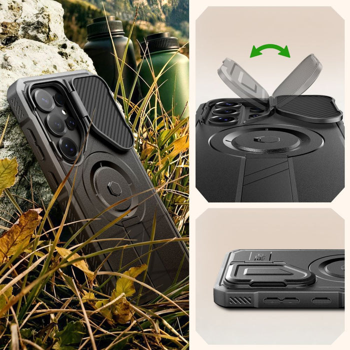 Tech-Protect Kevlar MagSafe 2-Set Case for Samsung Galaxy S26 Ultra - Black