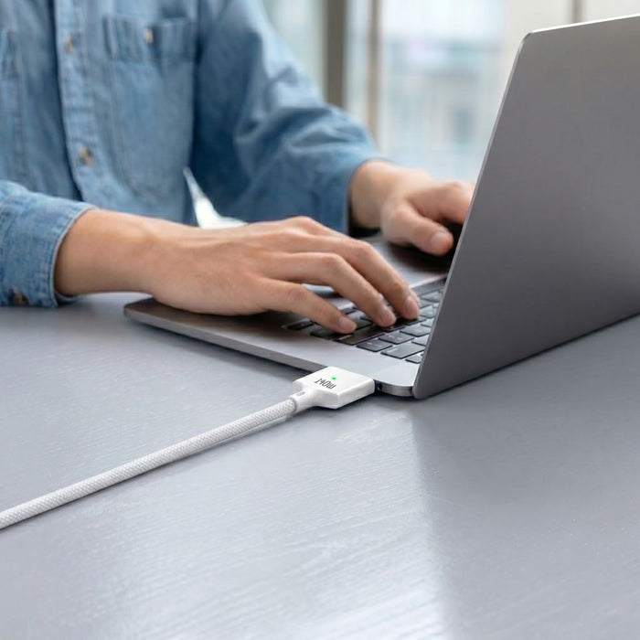 Tech-Protect MMC01 Ultraboost USB-C / USB-C MagSafe 3 140W 200cm Cable for MacBook - White