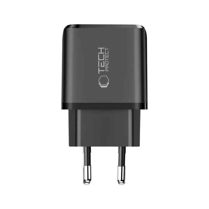 Tech-Protect NCA65W-GAN PD 65W / QC3.0 2-Ports Wall Charger - Black