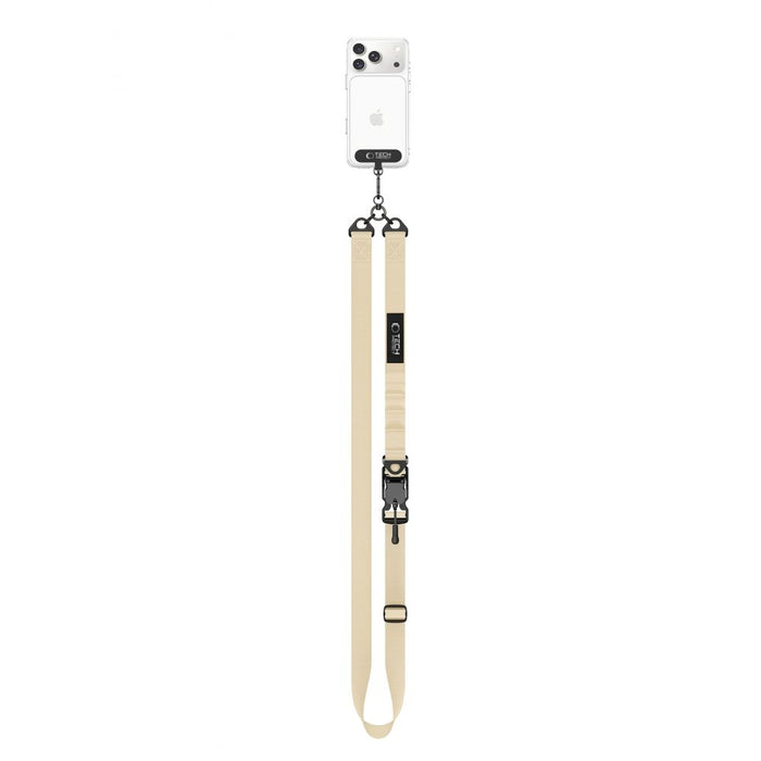 Tech-Protect C9S Rope Crossbody Phone Lanyard - Beige
