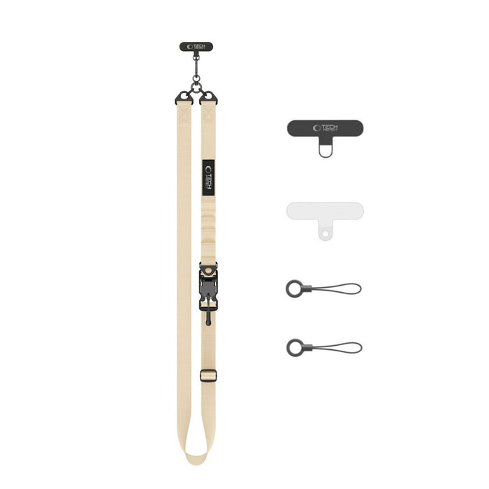 Tech-Protect C9S Rope Crossbody Phone Lanyard - Beige