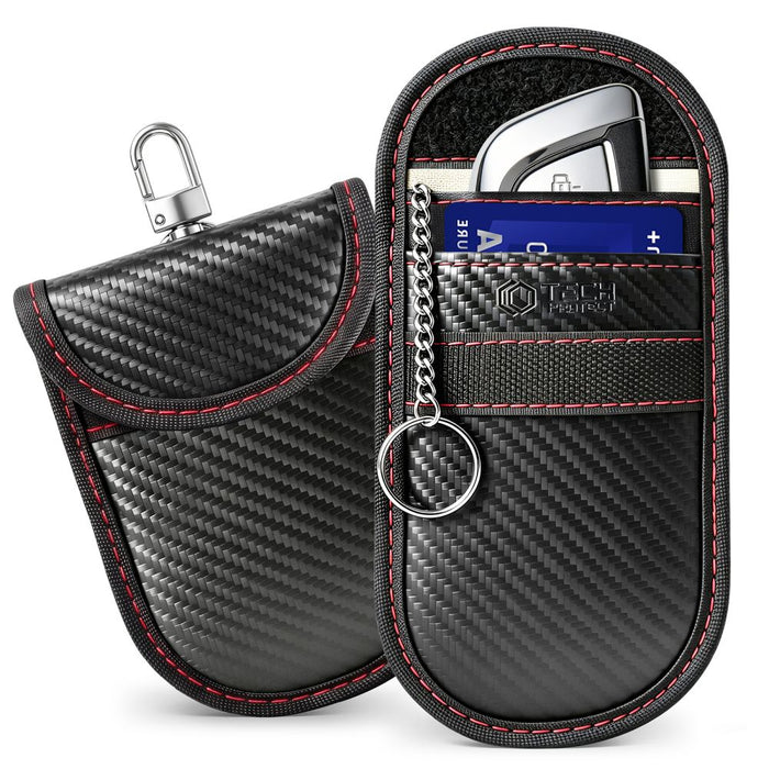 Tech-Protect KLR100 RFID anti-theft case - black and red