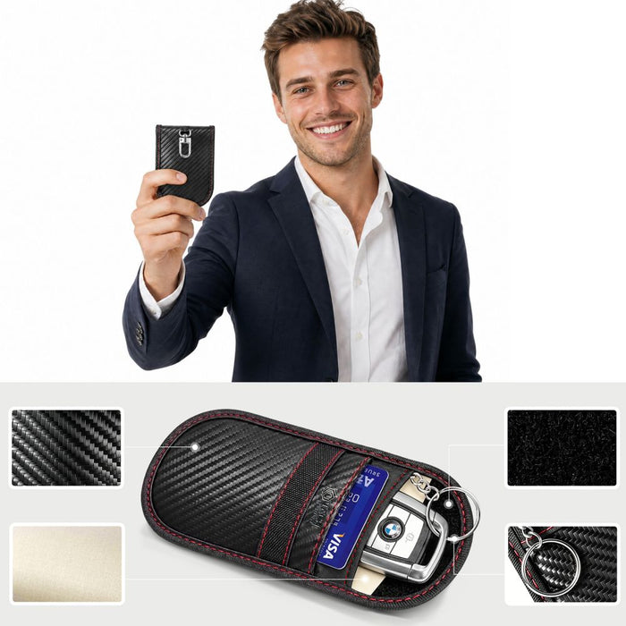 Tech-Protect KLR100 RFID anti-theft case - black and red