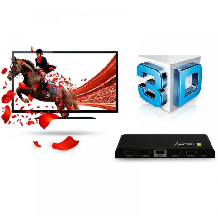 Techly Splitter HDMI 4 way 4K*2K IDATA HDMI-4K4 - Switches and splittersPER-SPL<<<Input / Output DevicesPER<<<ActionPL