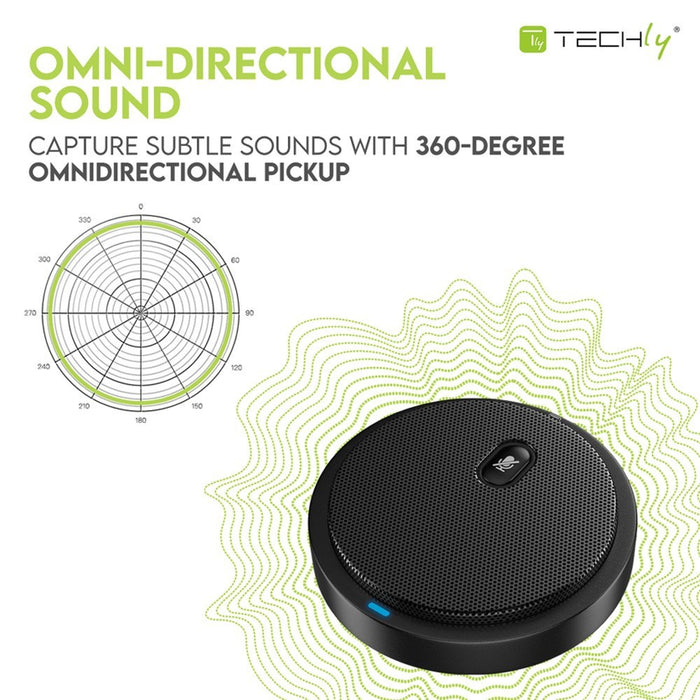 Techly ICC SH-22 microphone Black Conference microphone