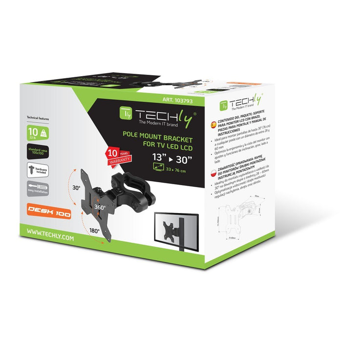 Techly ICALCD100BK Black Desk