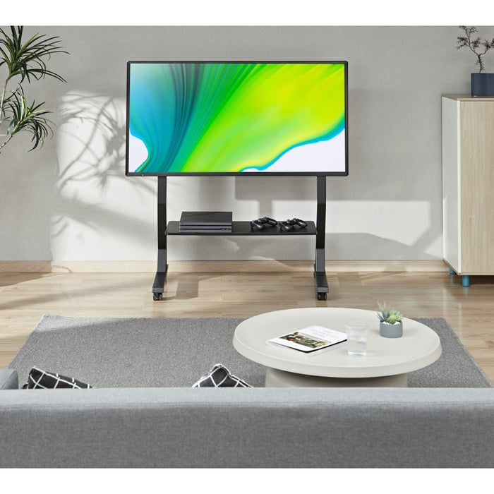 Techly Floor Stand with Shelf for 45-90" LCD/LED/Plasma TV