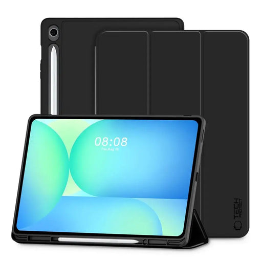 TechProtect SmartCase Pen case for Samsung Galaxy Tab S10 FE+ 13.1 X620 / X626B - black - Cell phone cases