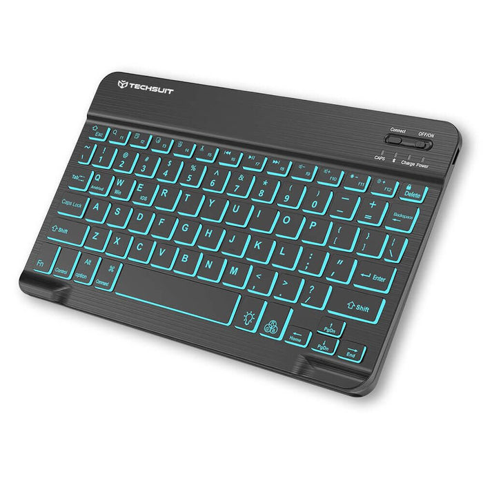 Techsuit Wireless Backlit Keyboard, Black