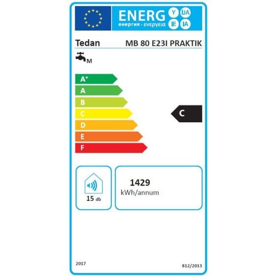 Boiler TEDAN Practic Inox 80l 3kW
