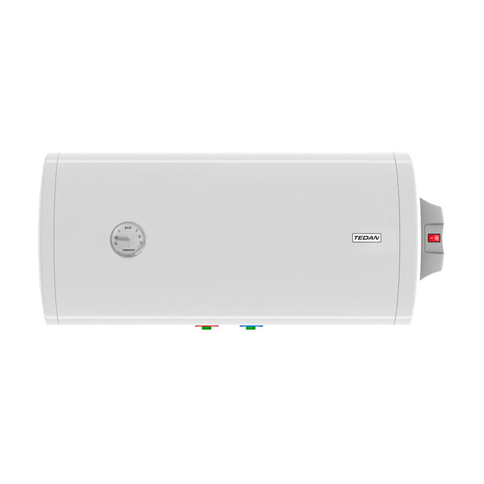 Boiler TEDAN Classic INOX 80 liters, horizontal, stainless, el. terminals on the right, 3 kW