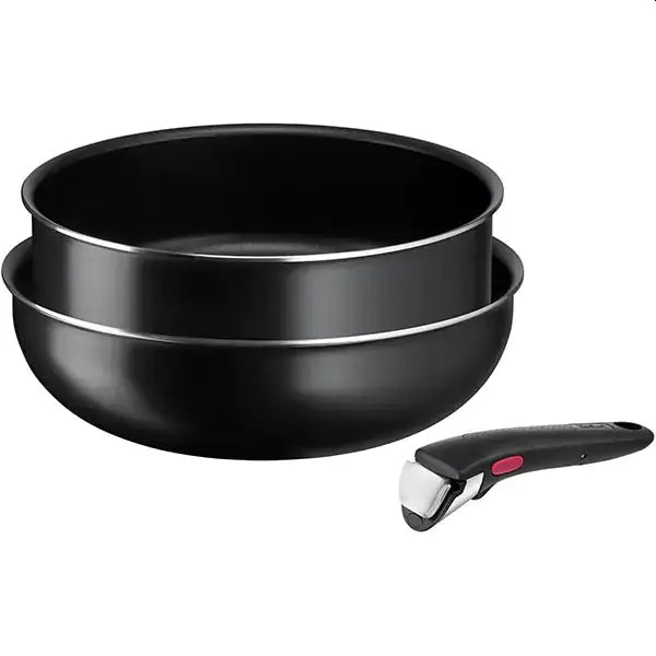 Tefal L1539153 Easy Cook & Clean wok26 + stp24 + handle - Съдове за готвене<<<TEFAL домакински прибори и