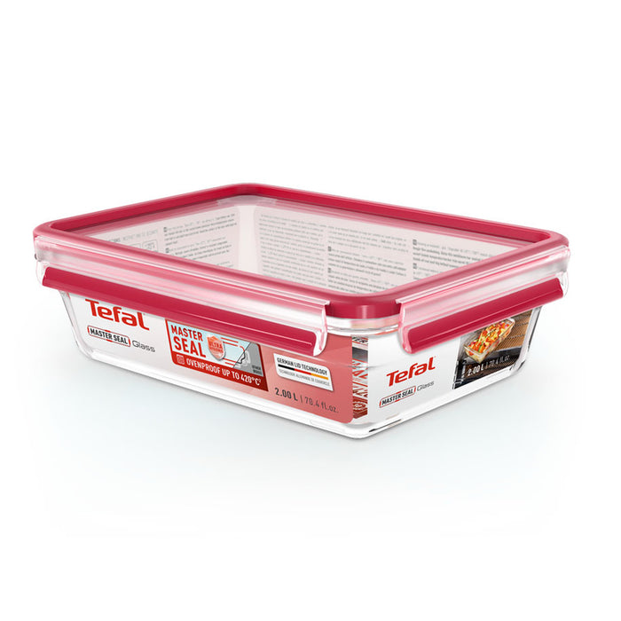Food box TEFAL N1041110 MSEAL 2.0L, glass