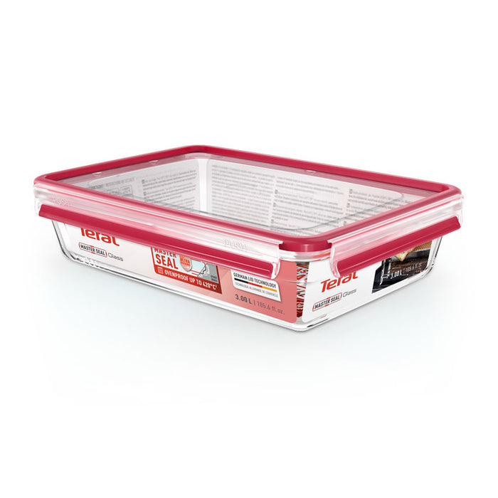 Food container TEFAL N1041210 MSEAL 3L, glass