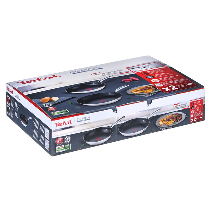 2 PIECE PANS SET G732S255 TEFAL DUETTO