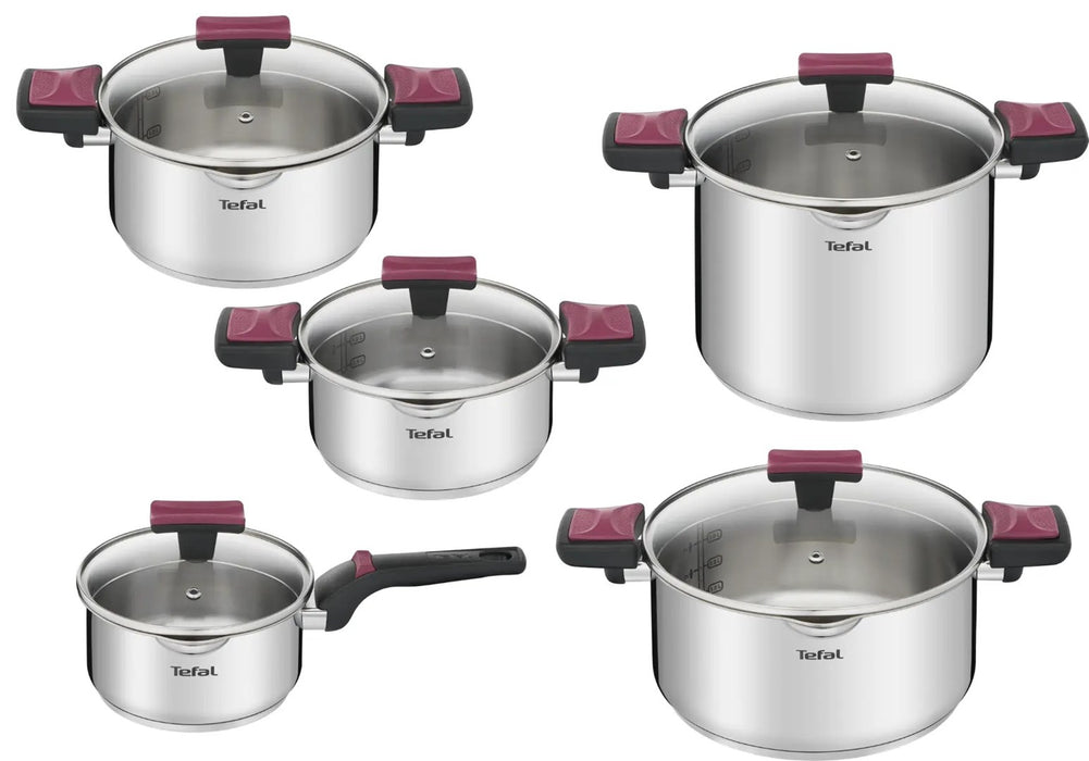 TEFAL Cook & Clip Cookware Set 10 pcs G723SA74