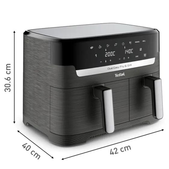 Dual-zone Fryer TEFAL Dual Easy Fry & Grill EY905B10