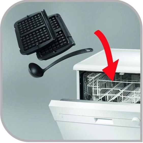 Wafer plates x 2 and ladle TEFAL XA724810 for Optigrill