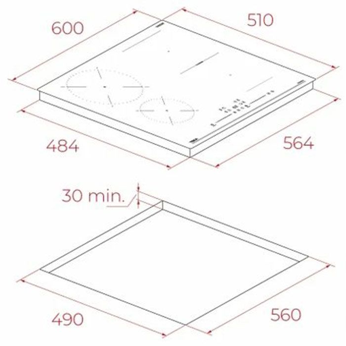 Built-in hob TEKA IBF 64215 SSM BK SmartSense