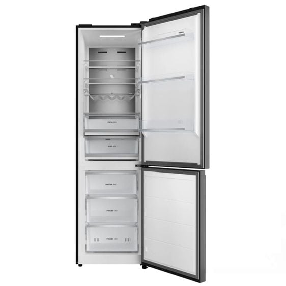 Refrigerator with freezer TEKA RBF 88670 GBK, 387 l. Total No Frost. 201 cm. black glass