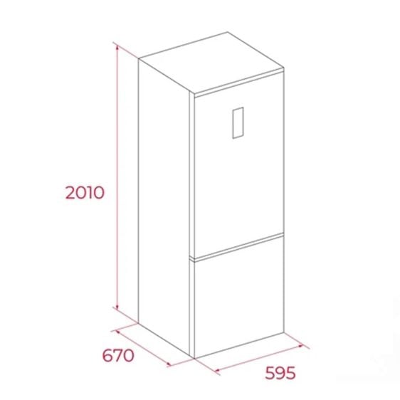 Refrigerator with freezer TEKA RBF 58650 SS, 443 l, Total No Frost, 201 cm, stainless steel