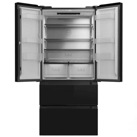 Refrigerator with freezer TEKA RFD 77825, 516 l, No Frost, 189.8 x 83.3 cm, black