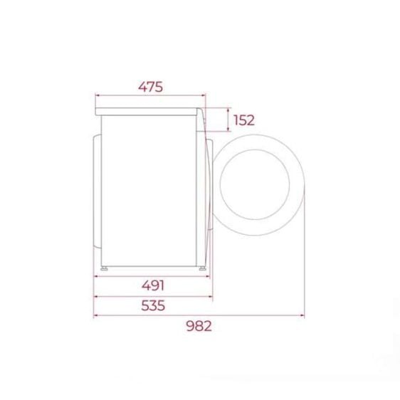 Washing machine TEKA WMK 40840 WH, 8 kg, 1400 rpm