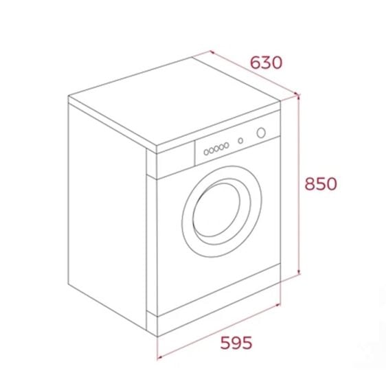 Washing machine with dryer TEKA WDK 81050 WH, 10/7 kg, "Steam" function, 1500 rpm