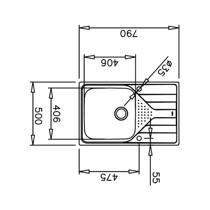 KITCHEN SINK TEKA UNIVERSE MAX SMOOTH RIGHT