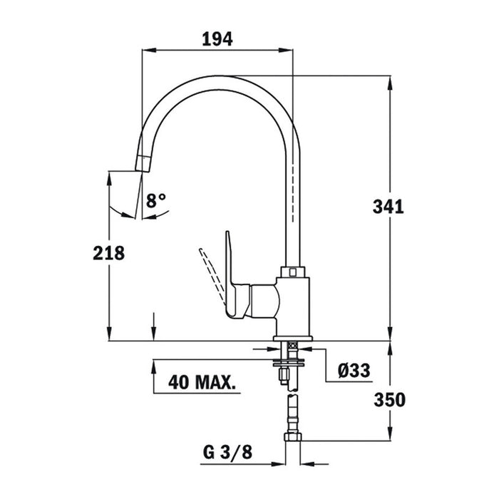 TEKA INCA KITCHEN MIXER