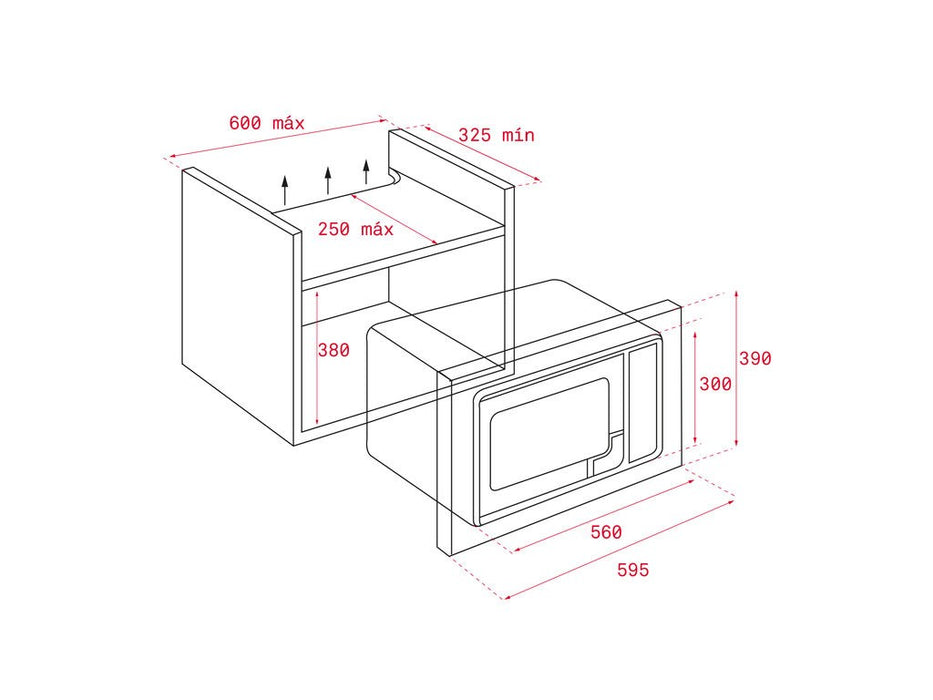 Built-in microwave TEKA ML 8200 BIS black