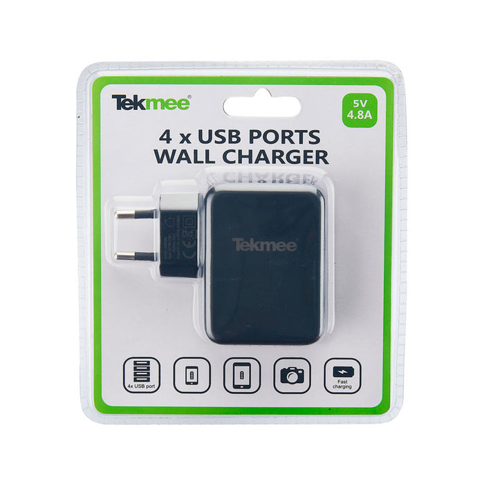 ADAPTER 4XUSB 5V/4.8A TEKMEE