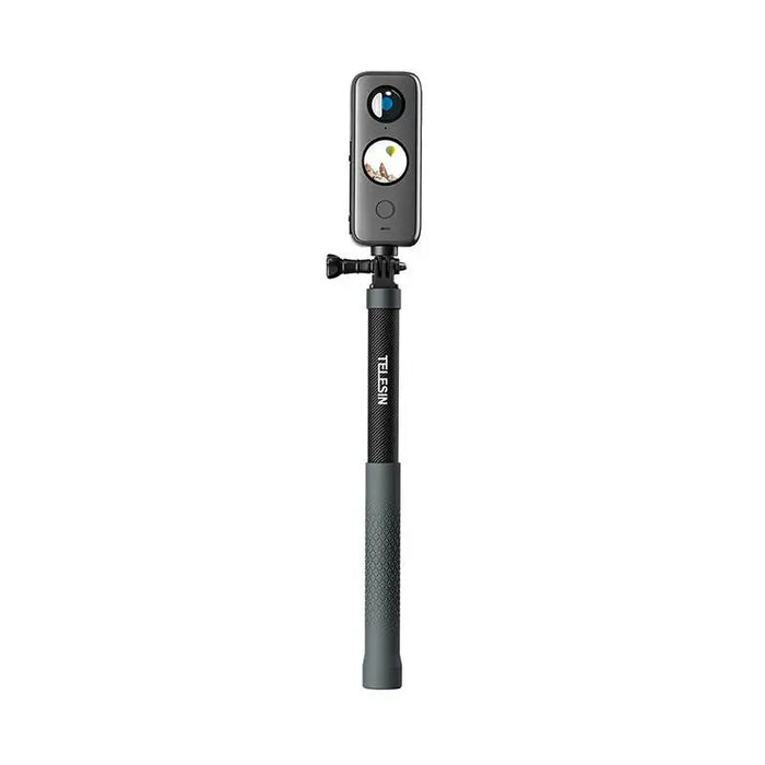 TELESIN 2nd gen 1,2 meter tube carbon selfie stick GP-MNP-002 - Booms and selfie sticks<<<Mounts<<<Tripods<<<Selfie