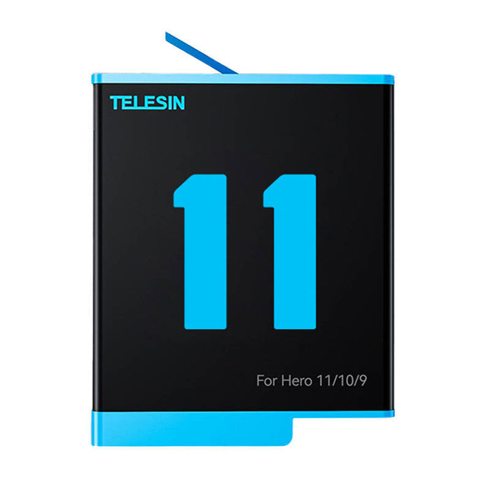 Telesin 3-slot charger box for GoPro Hero 9 / Hero 10 / Hero 11 / Hero 12 + 2 batteries (GP-BNC-901) - For sports