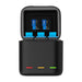 Telesin three-channel box charger + 3 TELESIN batteries for GoPro Hero 9 / 10 / 11 / 12 - For sports