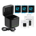 Telesin three-channel box charger + 3 TELESIN batteries for GoPro Hero 9 / 10 / 11 / 12 - For sports