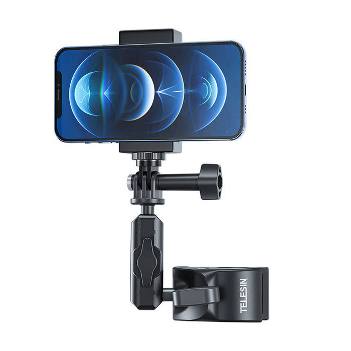 TELESIN Universal Handlebar Tube Clamp Mount for action cameras - Booms and selfie sticks<<<Mounts<<<Tripods<<<Selfie