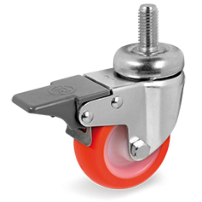 SWIVEL WHEEL WITH STUD AND BRAKE F50 №36
