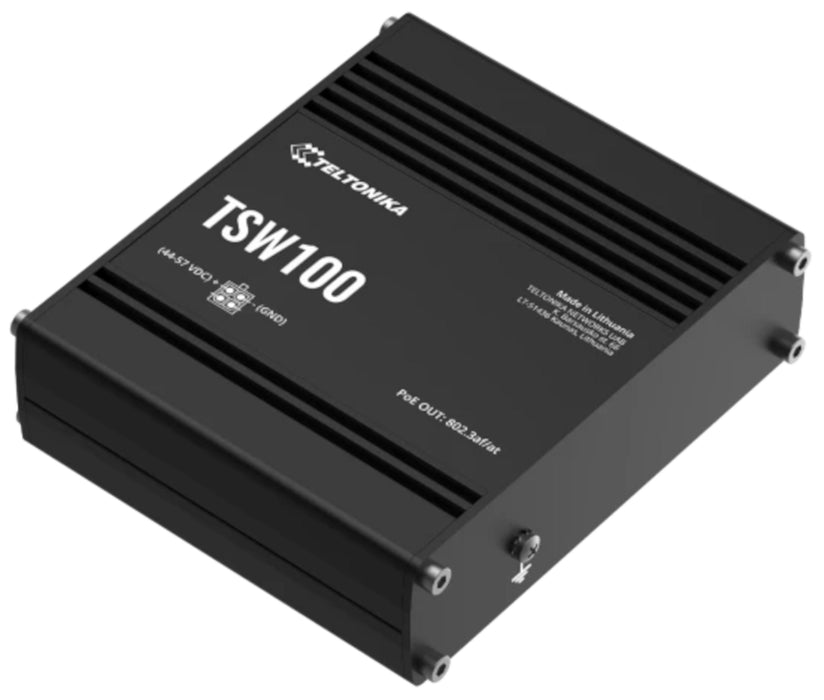 TELTONIKA NETWORKS TSW100 Industrial PoE+ Ethernet Switch