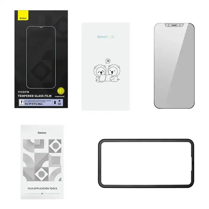 Tempered glass 0.3mm Baseus for iPhone 12 Pro Max - For smartphones<<<Tempered glass and screen protectors<<<GSM