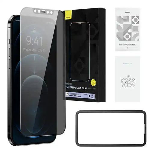 Tempered glass 0.3mm Baseus for iPhone 12 Pro Max - For smartphones<<<Tempered glass and screen protectors<<<GSM