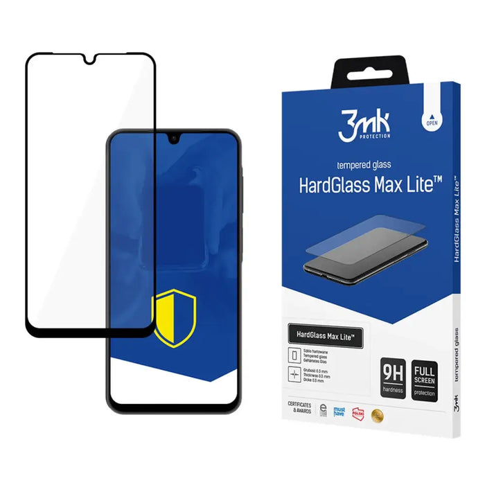 Tempered glass 3mk HardGlass Max Lite Black for Samsung Galaxy A26 5G - Cell phone tempered glass<<<HurtelXML