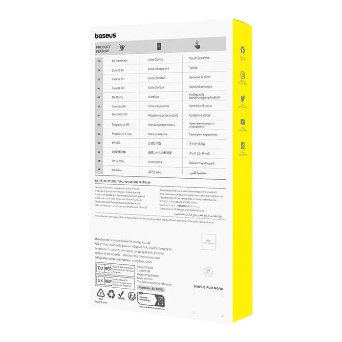 Tempered Glass Baseus Screen Protector Diamond for Samsung A13 - For smartphones<<<Tempered glass and screen
